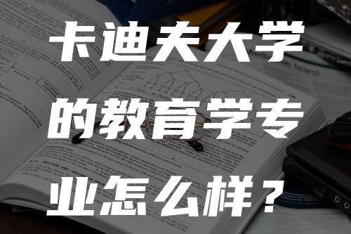 卡迪夫大学的教育学专业怎么样？